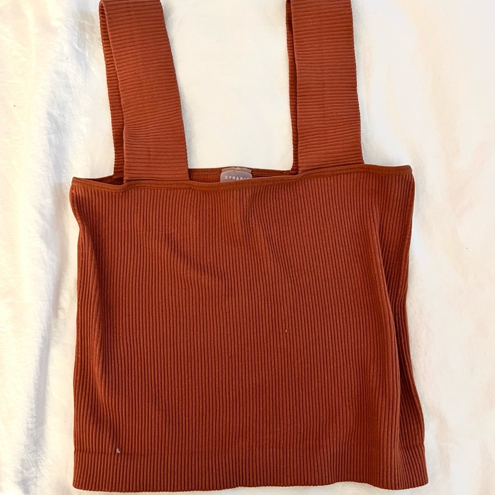Ribbed Straight Across Tank Top